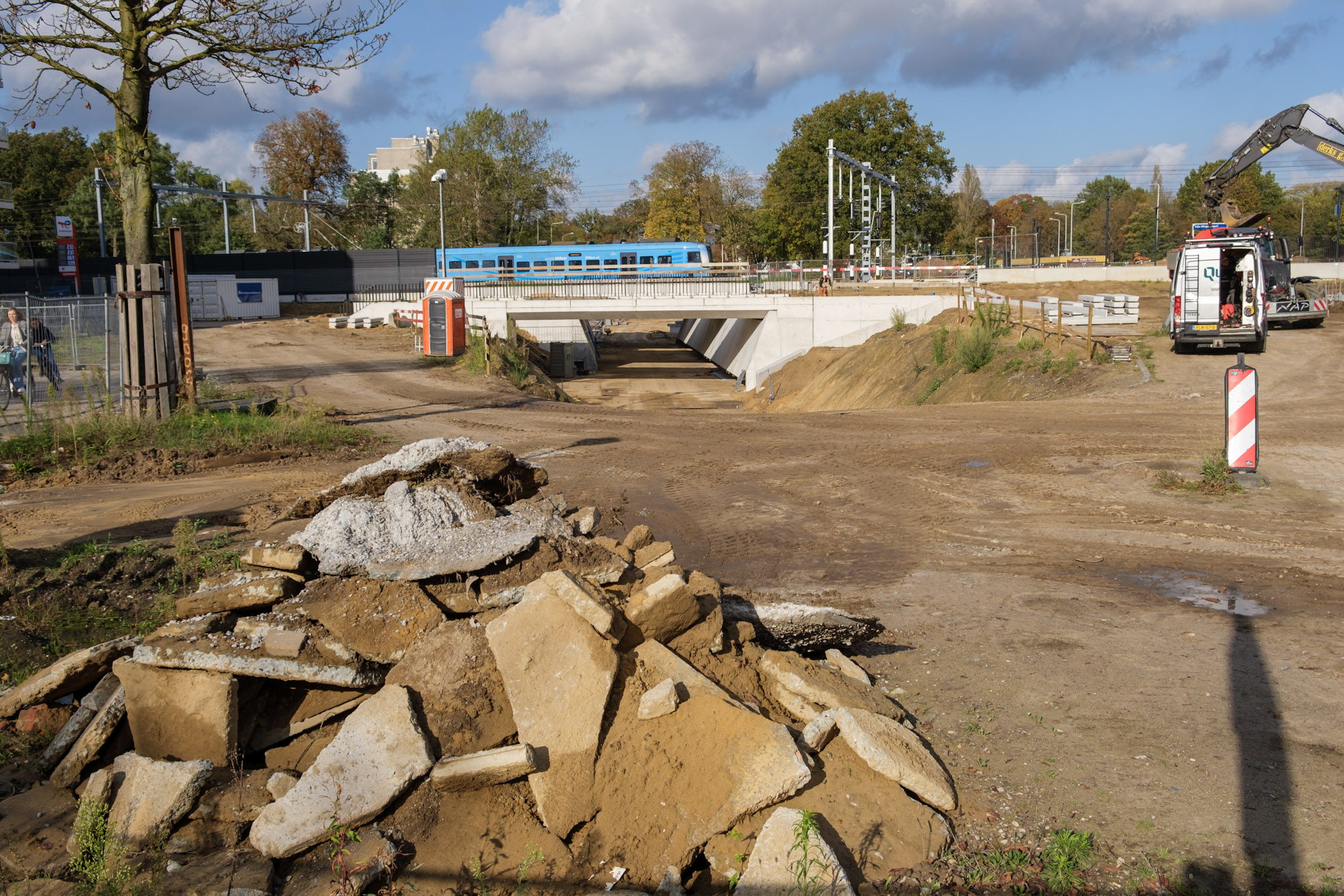 werk in uitvoering weg
