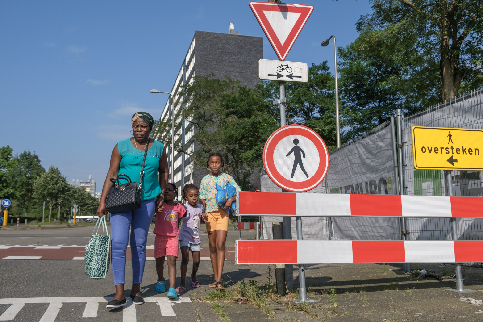 afzetten en verkeersborden