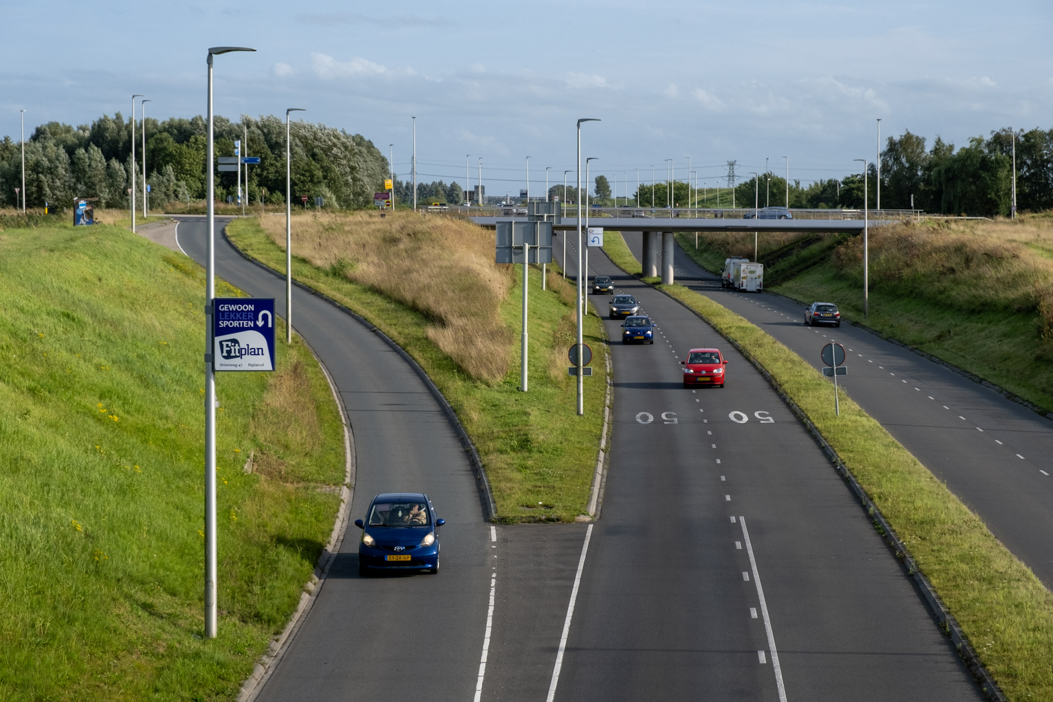 Uitrit van snelweg